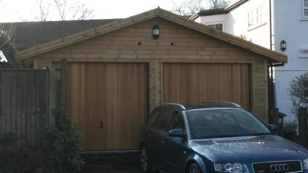 Timber Double Garage, Middlesex