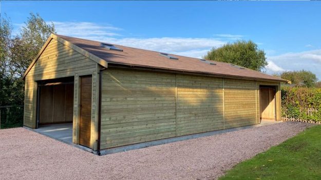 Large Timber Garage, Somerset