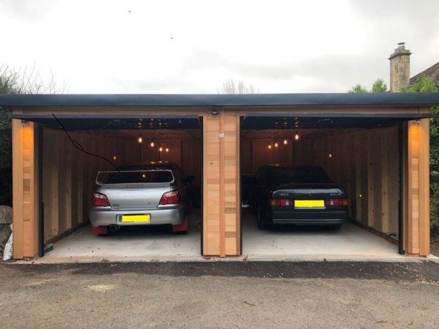 Double Wooden Garage, Somerset
